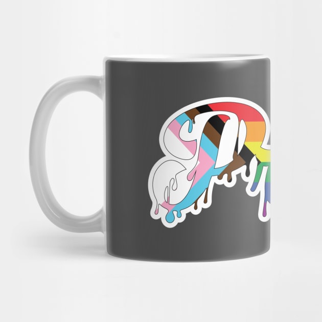 Progress Pride Drip by HyperOtterDesigns